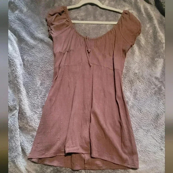 Pac Sun LA Hearts Coquette Bustier mini dress, color brown, size large - Picture 2 of 5